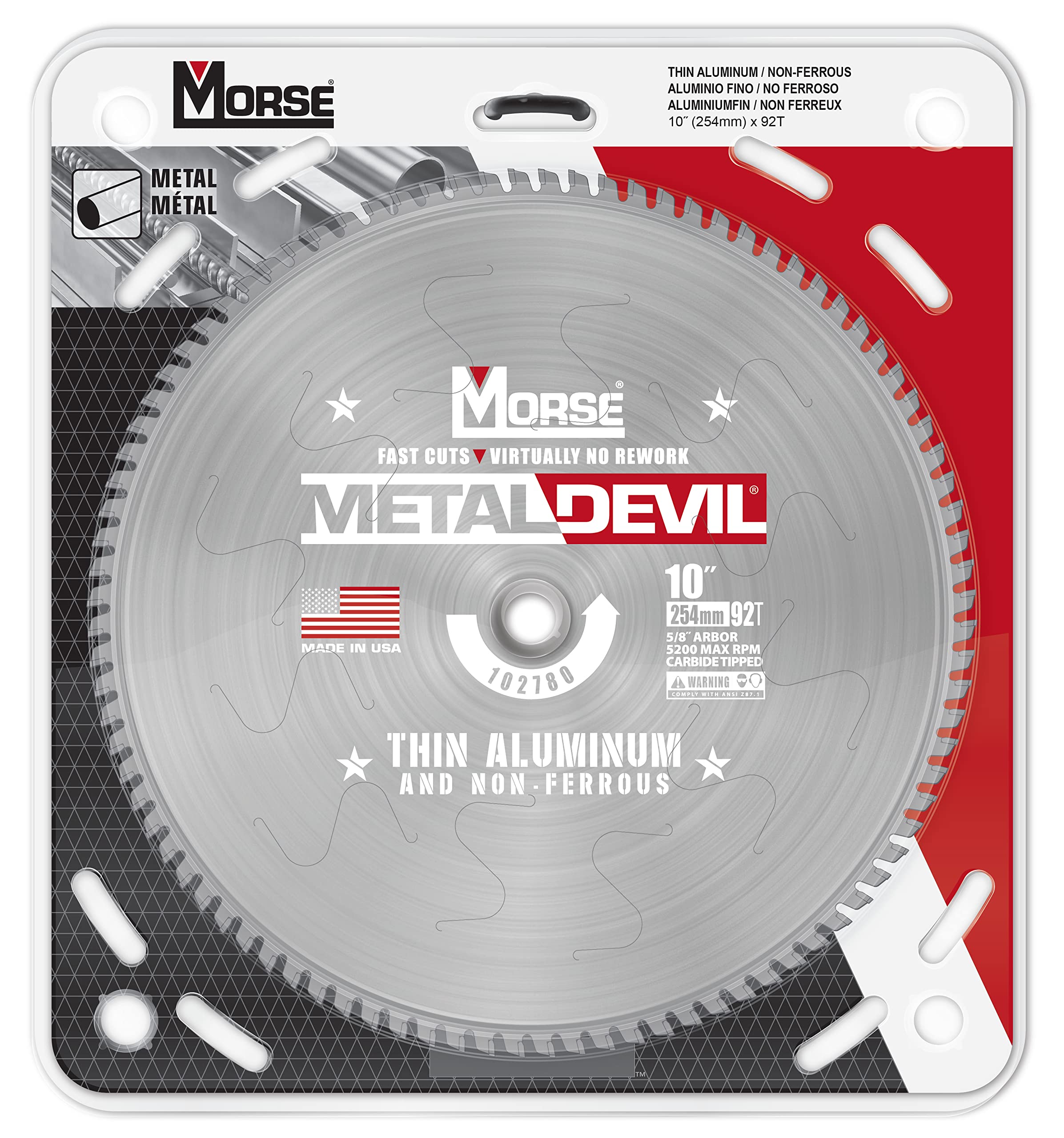 Amazon.com: Morse Metal Devil CSM1092FTNFC, Circular Saw Blade