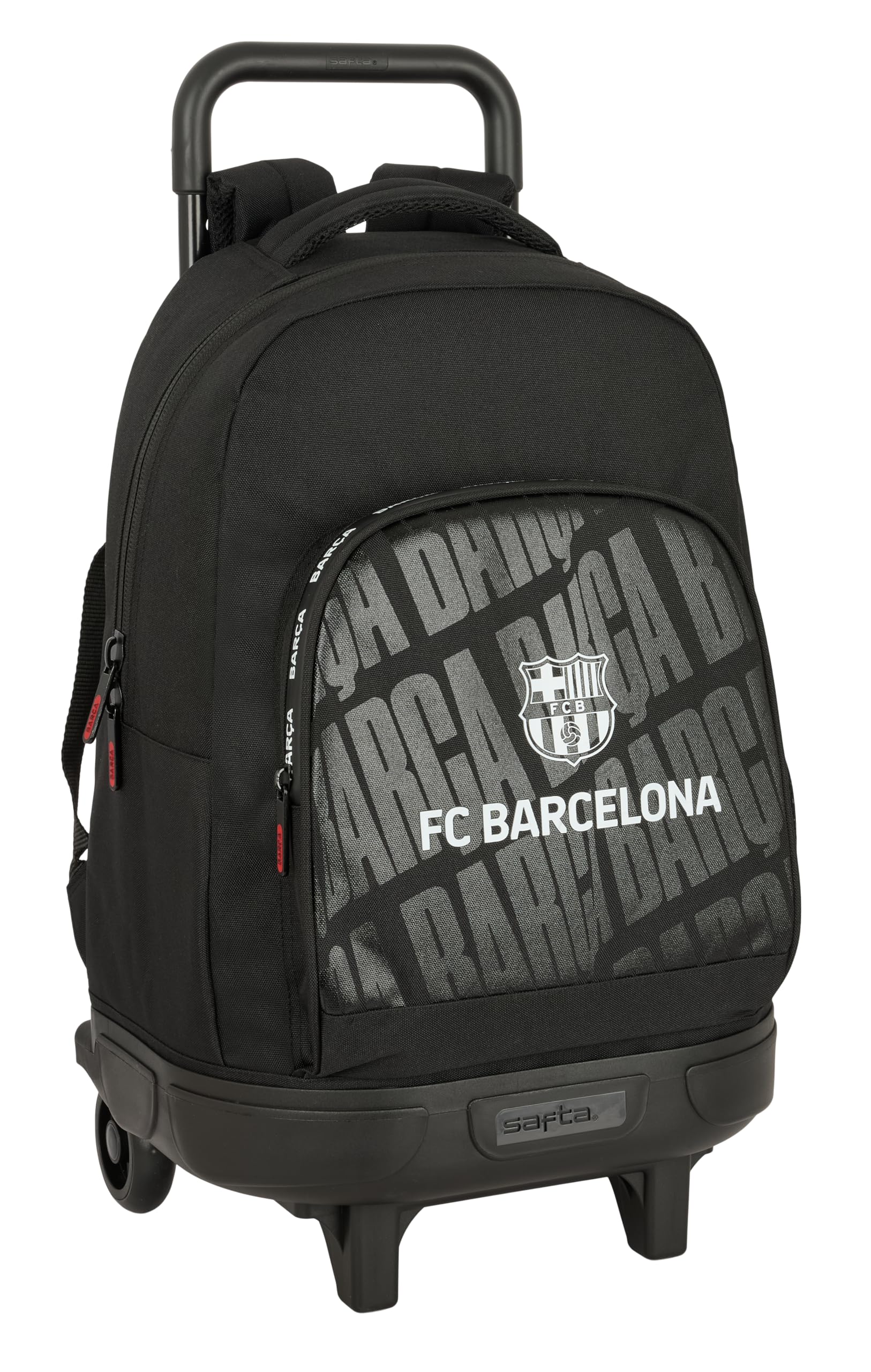 F. C. Barcelona - Mochila Grande con Ruedas, Compacta, Extraíble, Ideal para Niños de Diferentes Edades, Cómoda y Versátil, Calidad y Resistencia, 33x22x45 cm