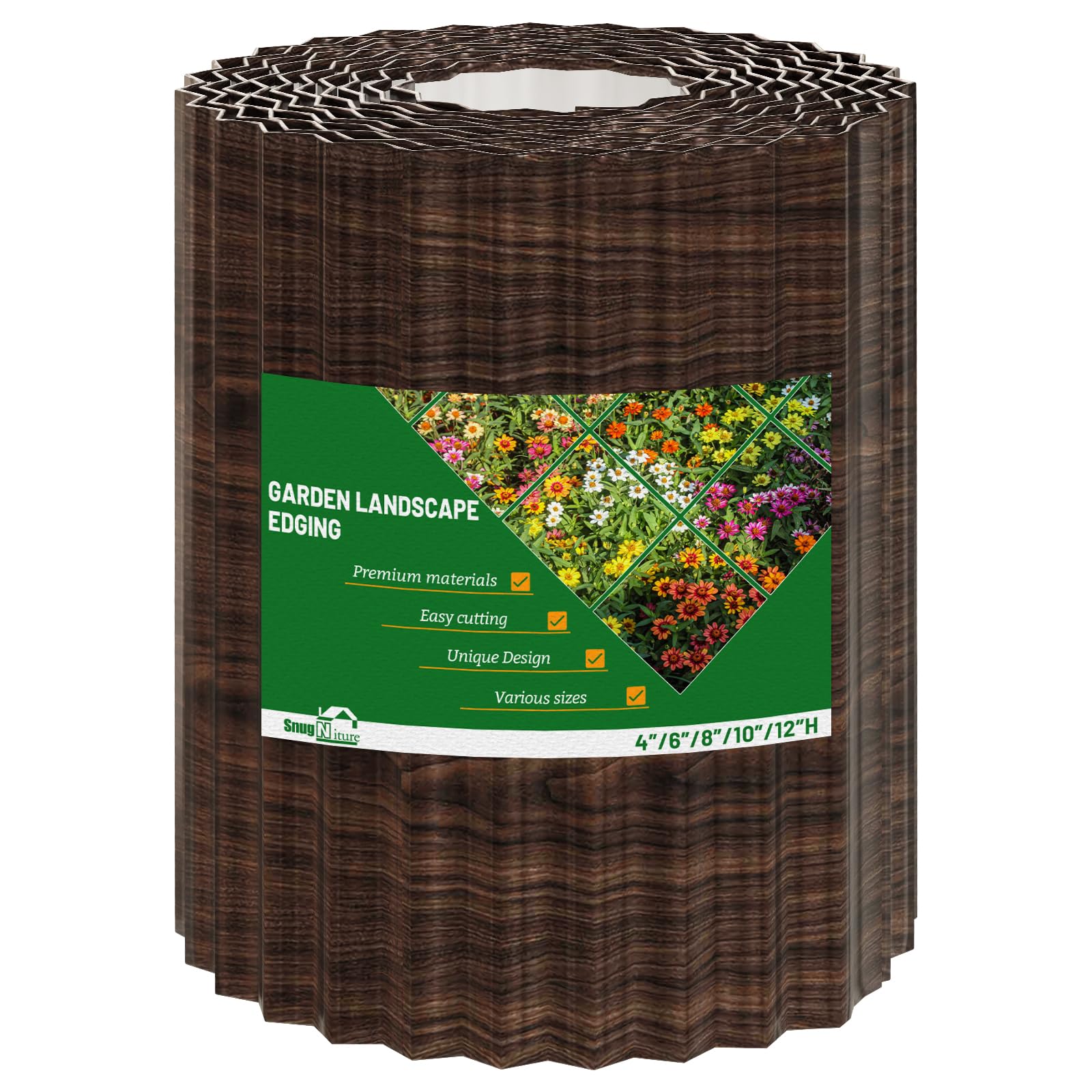 SnugNiture Corrugated Metal Garden Edging