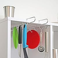 Vista 6 de Southern Homewares Chrome Under Shelf Mug Rack 10-Hook Metal Cup Holder for Kitchen Cabinet & Pantry Organization – Coffee Mug Organizer