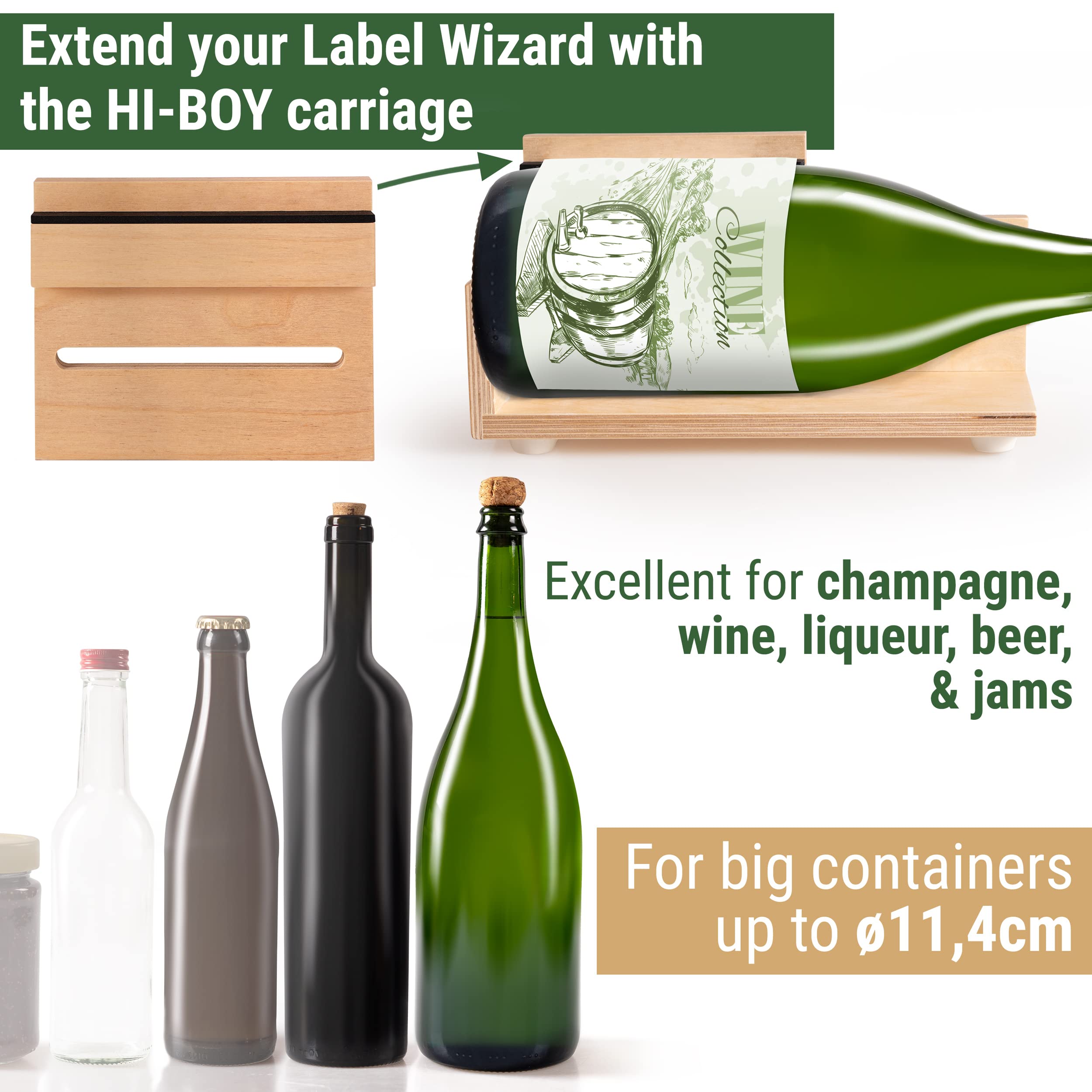 HI Boy Labeling Wizard Accesorio para envases Grandes