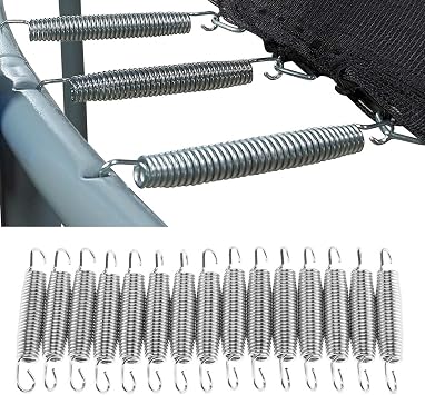 Y.H BLISSHAVEN Trampoline Springs for 8ft/10ft/12ft/14ft/15ft/16ft 5.5 Galvanised Steel Replacement Bounce Springs with Rust Proof Fitness Trampoline Spring Pull Tool Included
