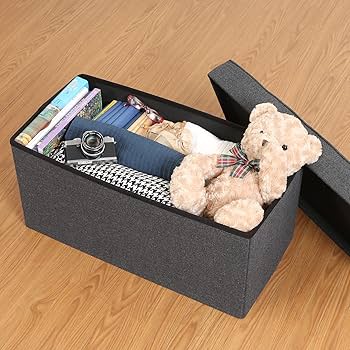 Amazon.co.jp: 不二貿易 収納ベンチ 折りたたみ 幅76×奥行38×高