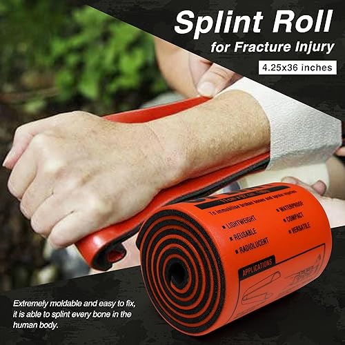 Vista 8 de Survival First Aid Kit with Israeli Bandage, Splint, Chest Seal, Tactical Military Combat Molle IFAK for Wound Care, Bleeding Control, Trauma