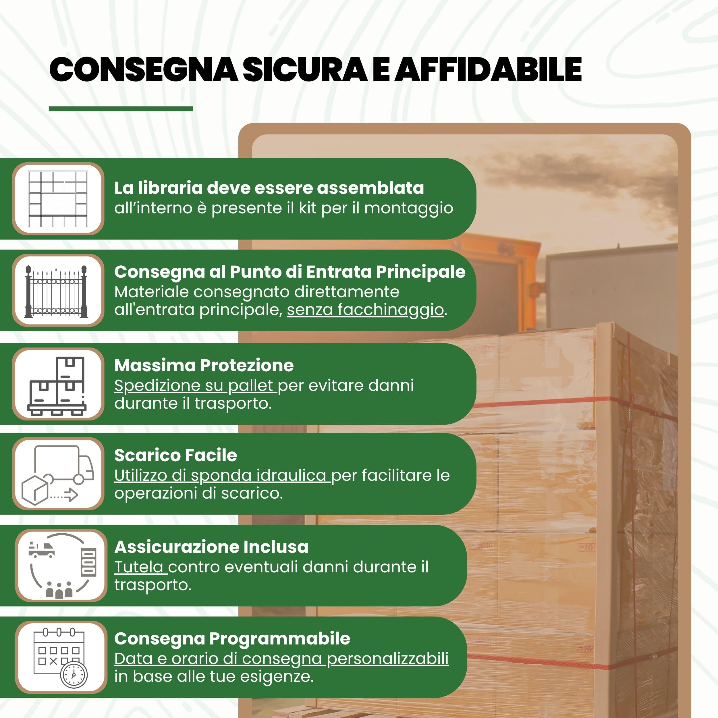 Mar.c.a. Design - Libreria con Porta TV in Legno LPH 218x218x30 cm - Mobile Libreria Da Parete con 19 Scomparti - Vano TV 126x83 cm - Cubi Interni 40x40 cm - Made in Italy
