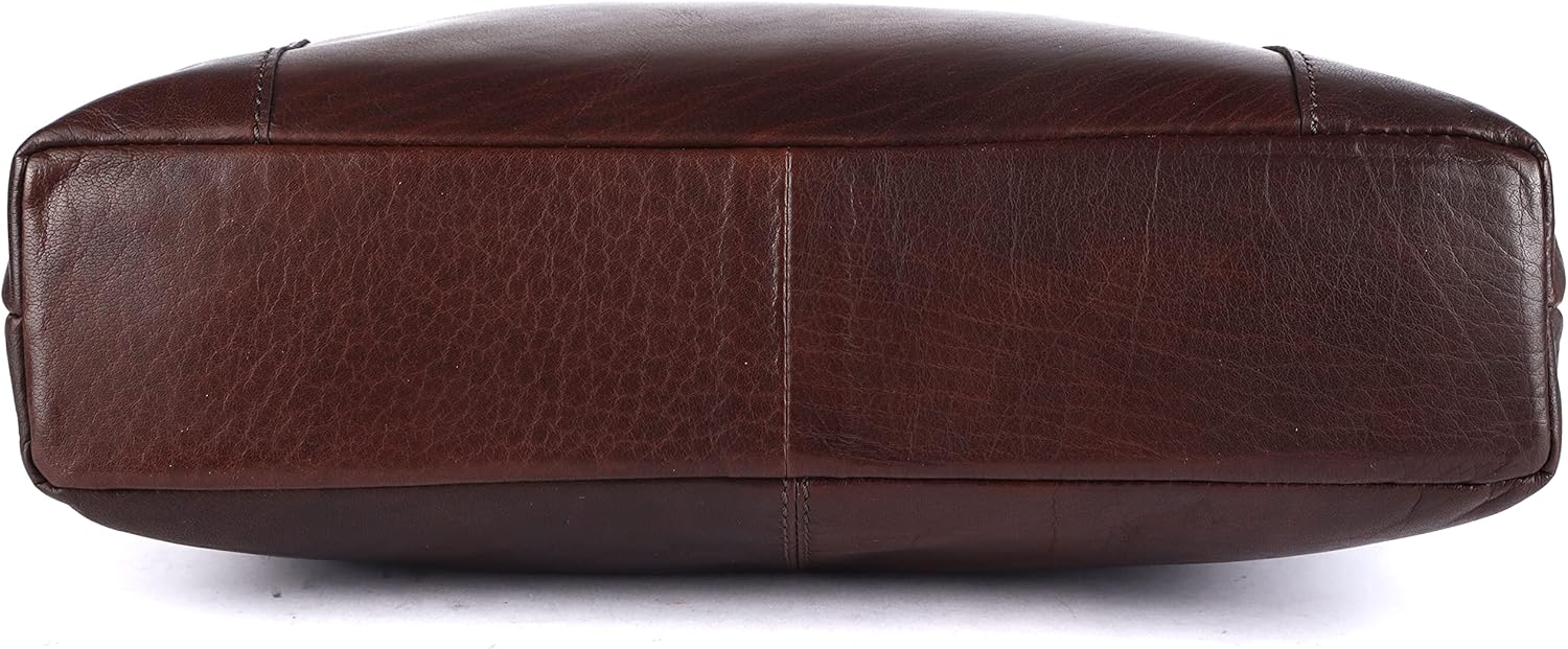 Terry Large Soft Real Leather Womens Crossbody Handbags and Purses-Triple Zip Premium Sling Crossover Shoulder Bag - Image 9