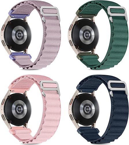 Greatfine Paquete de 4 correas de reloj de 0.78 pulgadas compatibles con Samsung Galaxy Watch 654 de 1.575 pulgadas, 1.732 pulgadas, Watch 6 Classic