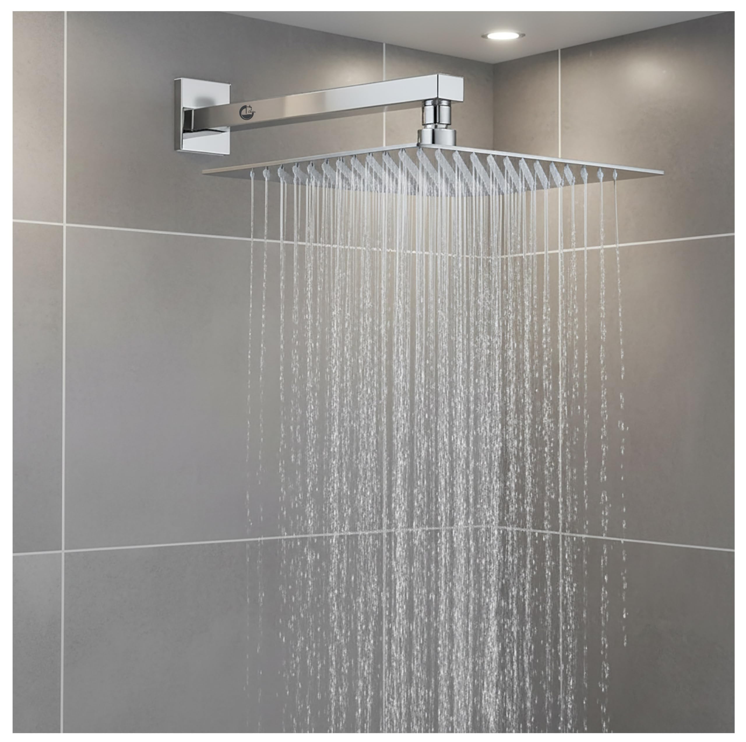 Clinton Ultra Sleek Stainless Steel Shower Head - Chrome -9 Clinton Ultra Sleek Stainless Steel Shower Head - Chrome -9