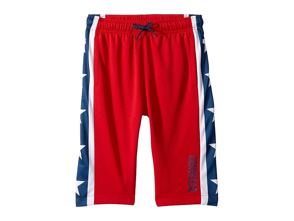 

Converse Kids Star Stripe Mesh Shorts (Big Kids) (Enamel Red) Boy's Shorts