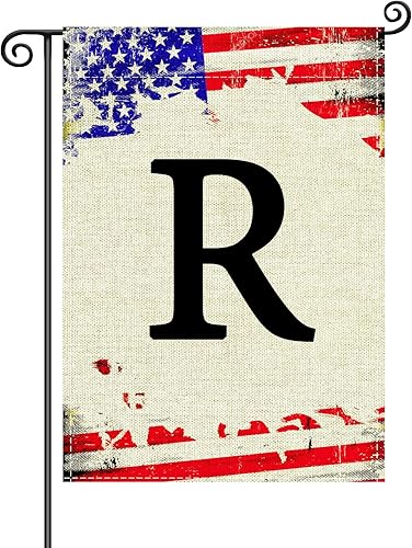 Miniatura 1 de Bandera de jardín patriótica para el 4 de julio, decoración de patio al aire libre, 12 x 18 pulgadas, bandera conmemorativa de doble cara para el