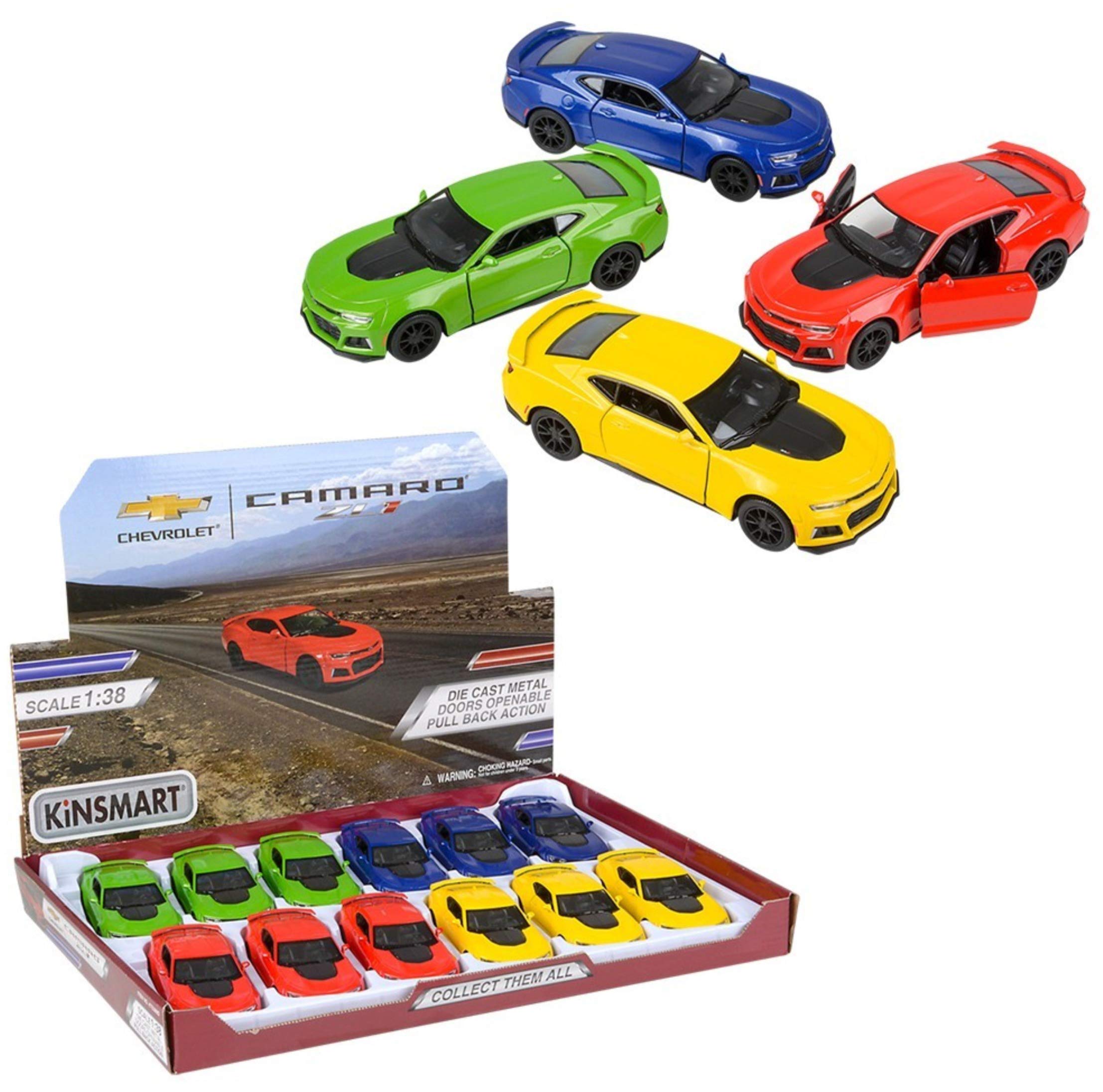 Kinsmart 1:28 Scale Die-Cast 2017 Camaro ZL1 with Openable Doors and Pull Back Action 4