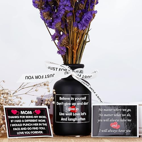 Miniatura 3 de Jarrón de cerámica hecho a mano para flores secas, decoración moderna de casa de campo, jarrón texturizado acanalado para estantes, mesa, mantel y