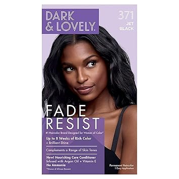 Dark & Lovely Hair Color Jet Black 1Kit (Pack of 2)