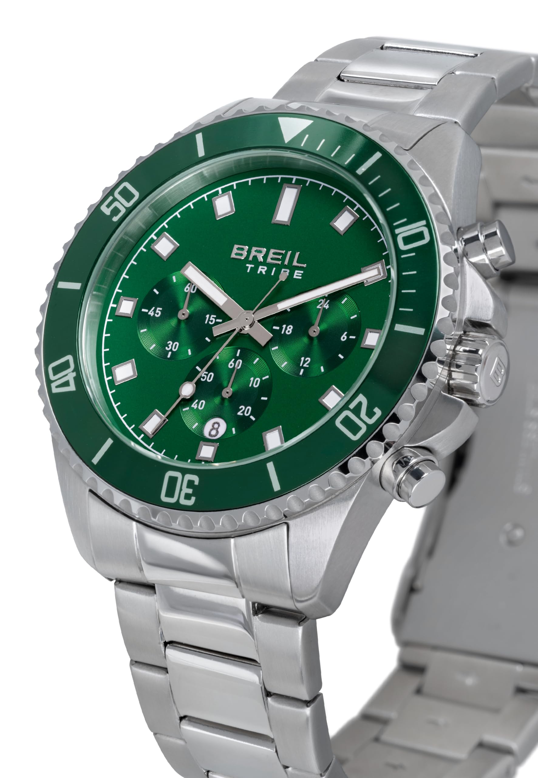 Breil Orologio Uomo, Bracciale in Acciaio, Cassa 44 cm | Collezione STAND GUARD, Movimento Quarzo Analogico, Resistente all'acqua 100 metri, Idee regalo Uomo