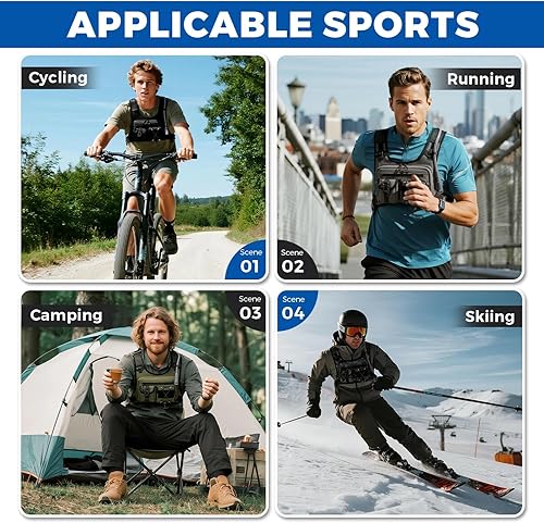 Miniatura 7 de Mochila con chaleco de hidratación original de Estados Unidos, mochila ligera con bolsa de agua de 2.0 L, mochila para senderismo, correr, ciclismo,