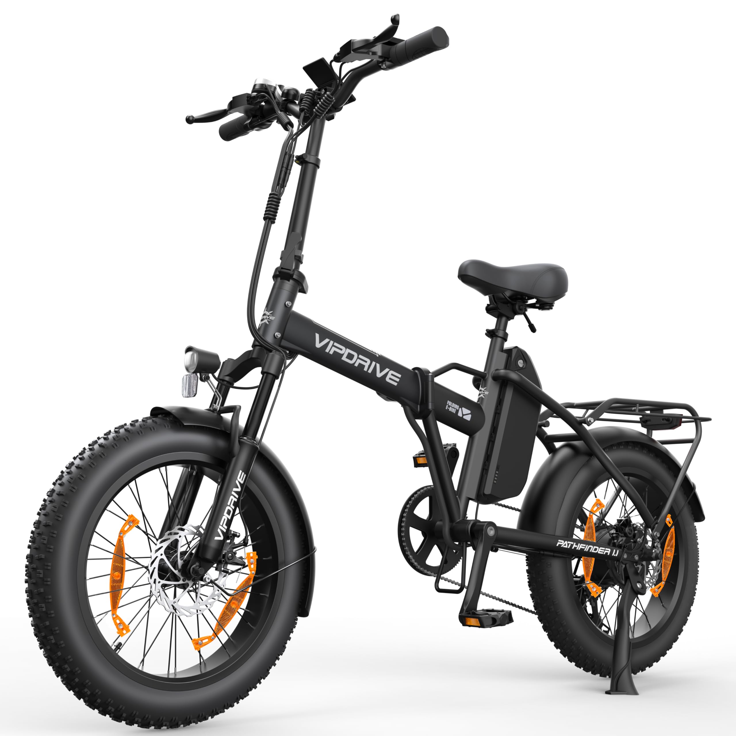 Elektrofahrrad 20 Zoll E-Bike Klappbar Fat Tire mit 48V 13Ah Abnehmbar Akku, E Bike für Herren und Damen, 250W Motor, LCD-Display, 25KM/H, Reichweite bis 100km Faltbares Pedelec