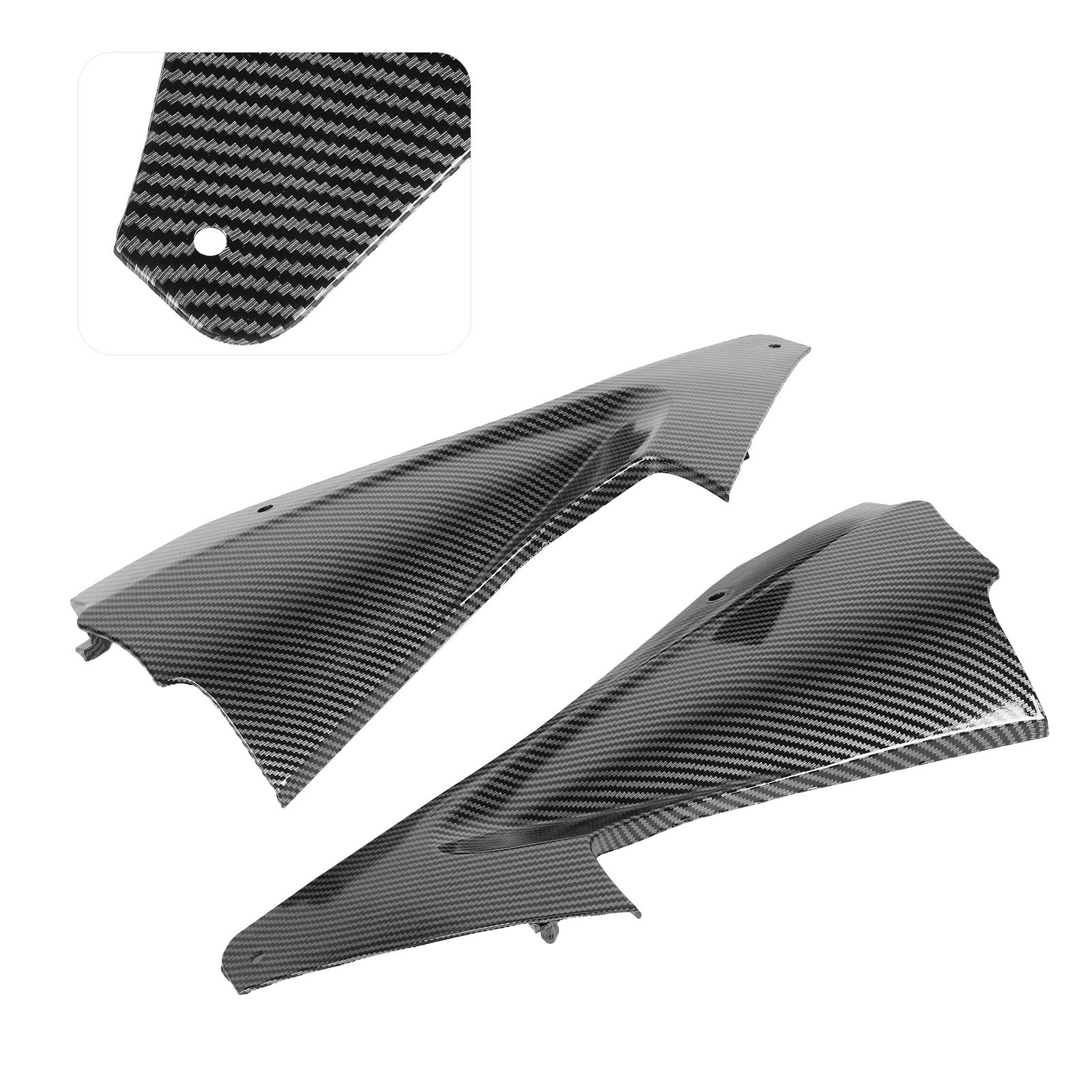Inserto Per Carenatura Moto 2 Pezzi in Fibra di Carbonio Per Moto, Lato Moto, Copertura del Condotto Dell'aria, Inserto Per Carenatura, Adatto Per YZF R6 2006-2007