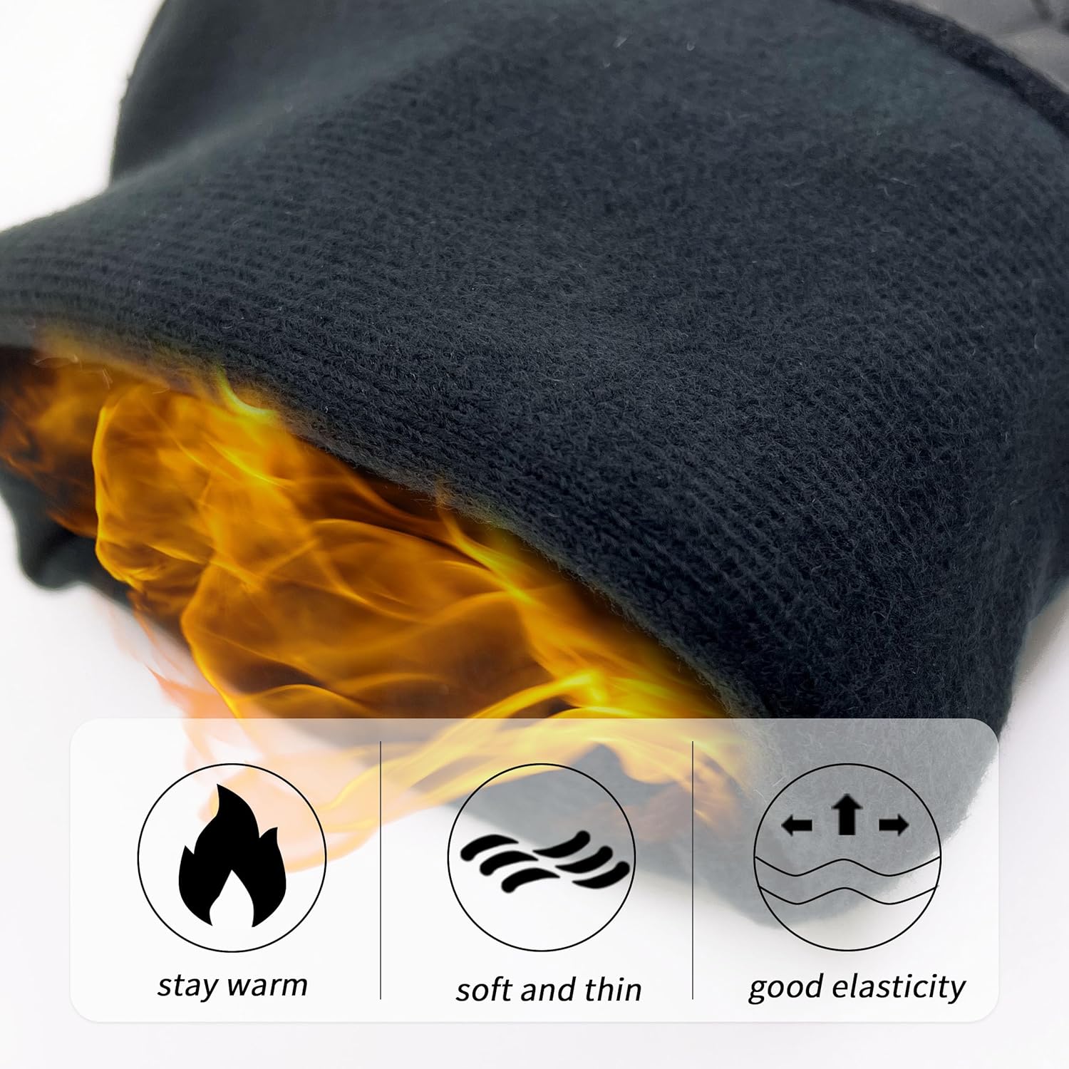 ZLUXURQ Luxury Mens Leather Gloves Cashmere Lined-Soft Comfortable Lambskin Touchsreen - Image 3