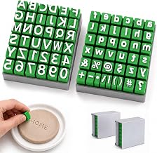Alphabet Stamps Set for Clay, Letter Stamps for Clay - Uppercase, Lowercase, Numbers & Symbols, Custom Ceramic Pottery Stamps, DIY Handmade Mold Accessories for Ceramic Decorating