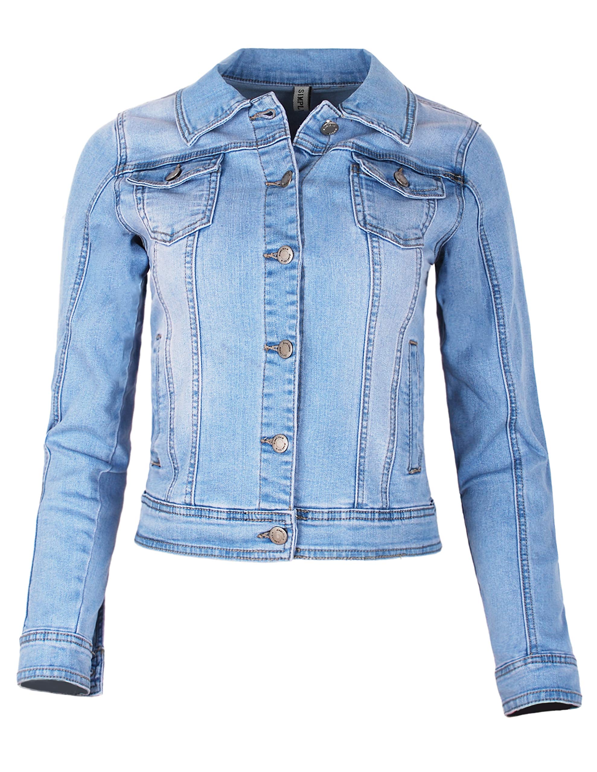 Fraternel Chaqueta Vaquera para Mujer Denim Jacket