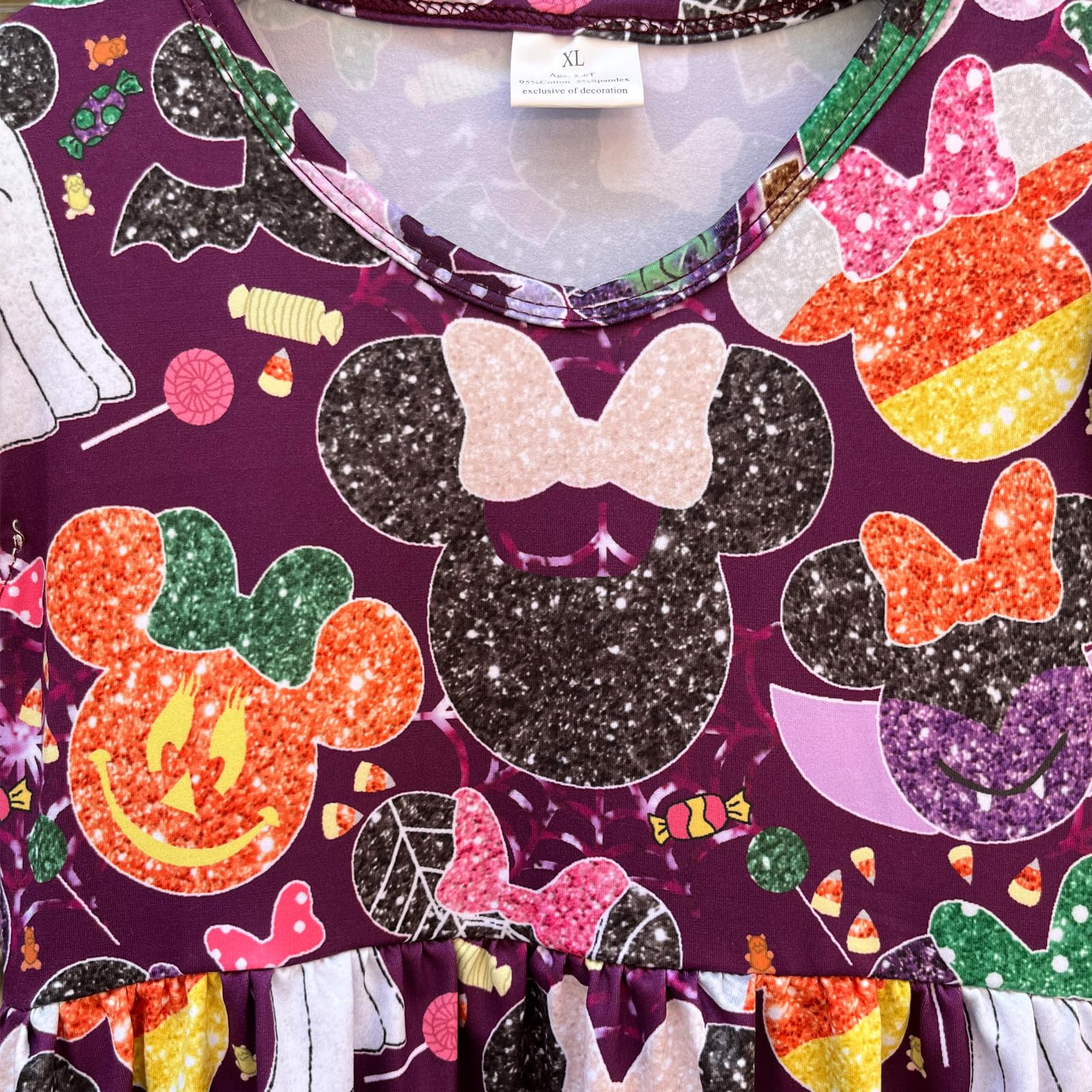 Girls Halloween Pumpkin Boutique Dress Pearl Dress Flutter Sleeve Dress Toddler Baby Kids Halloween Dress