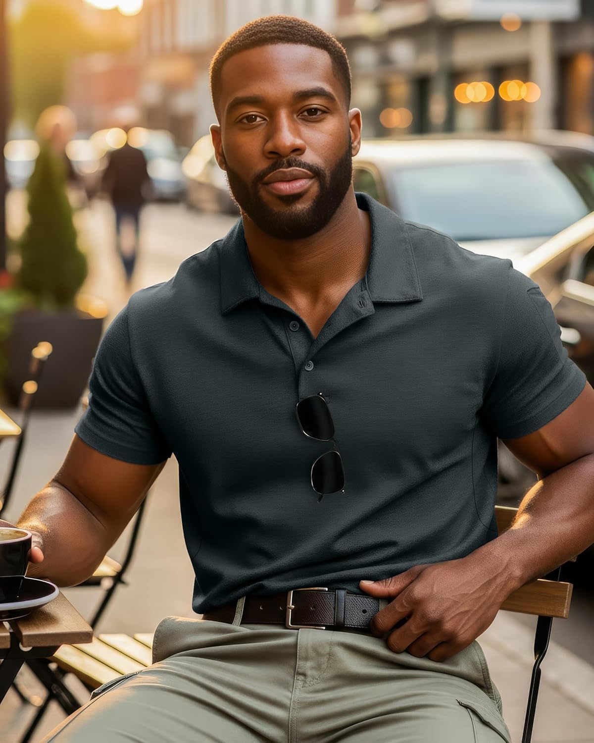 NY Threads 3 Pack Men's Polo Shirt Short Sleeves UPF 50+ Quick Dry Performance Tactical Pique Jersey Golf Shirt - Image 5