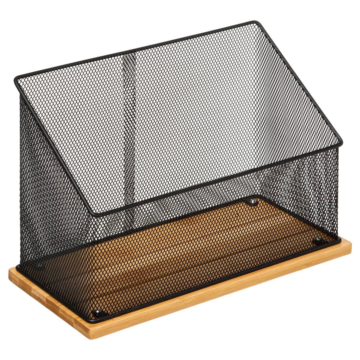 5 five simply smart 5five - organiseur de bureau havi bambou noir