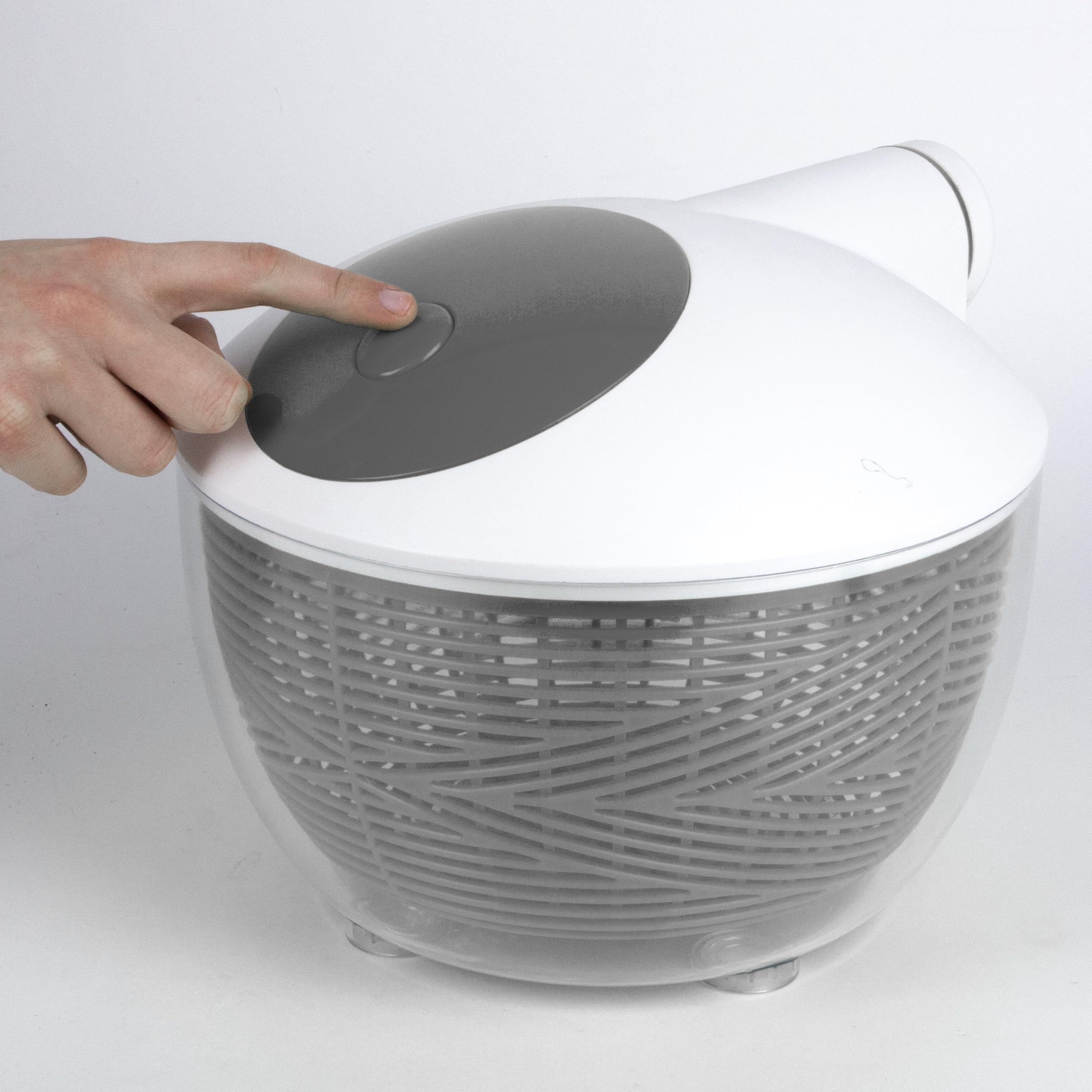 Macchina centrifuga Insalata Manuale Pratica Grigio