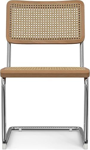 Miniatura 4 de SIMPLIHOME Madalyn Sillas de comedor  Juego de sillas de comedor modernas de madera de haya y ratán natural sin brazos en natural y contemporáneo