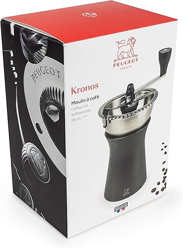 Miniatura 7 de Peugeot - Molinillo de café manual Kronos - Molinillo ajustable con 43 ajustes - Acero inoxidable, capacidad de 1.76 oz
