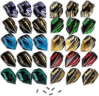Vista 7 de IgnatGames Vuelos de dardos y accesorios – Juegos de 30 dardos de diferentes formas y 6 protectores de vuelo, kit de accesorios de dardos