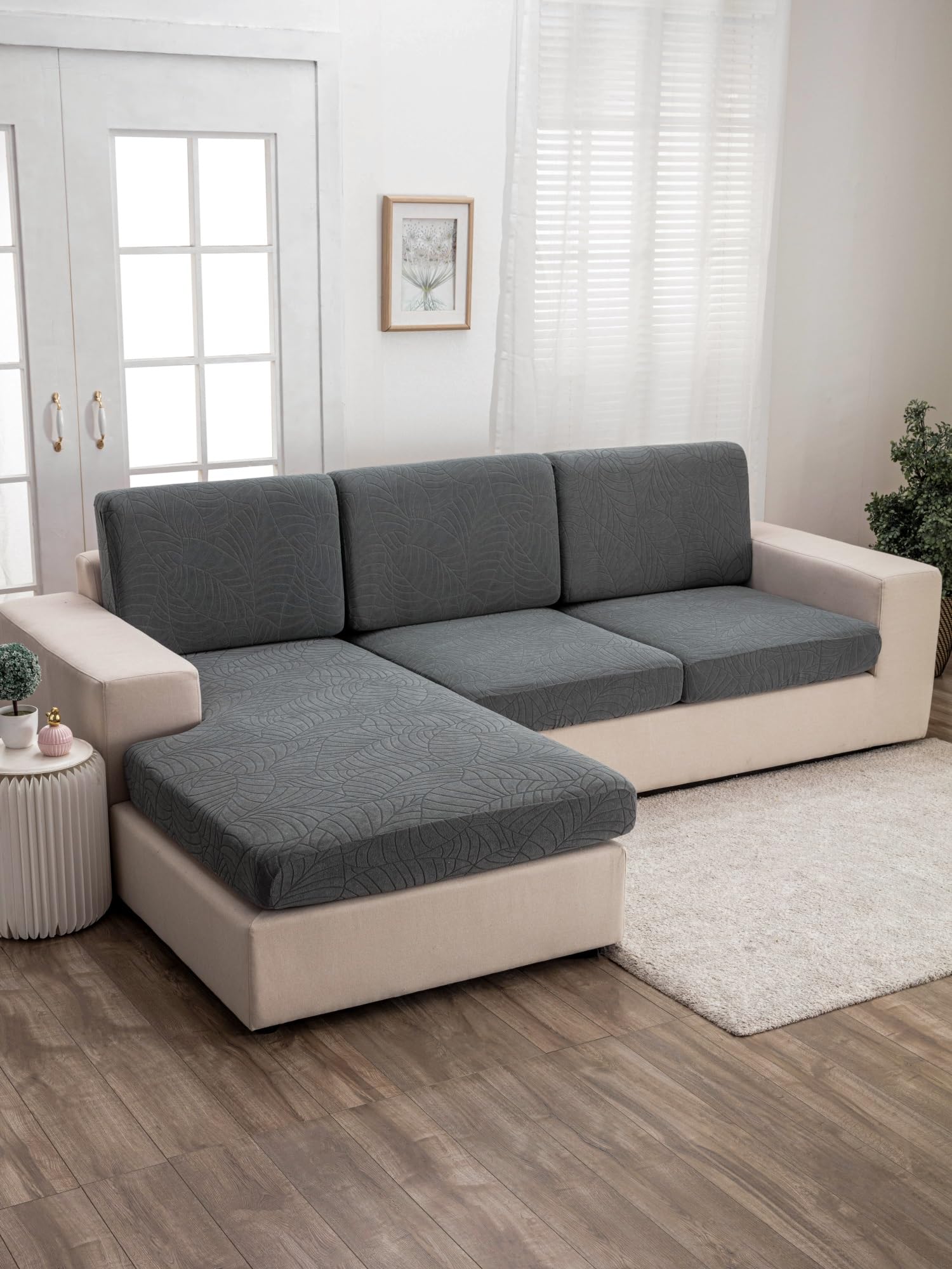 Copridivano Elasticizzato Con Penisola - Copriseduta Antigraffio Per Divani 1/2/3/4 Posti, Morbido E Facile Da Lavare