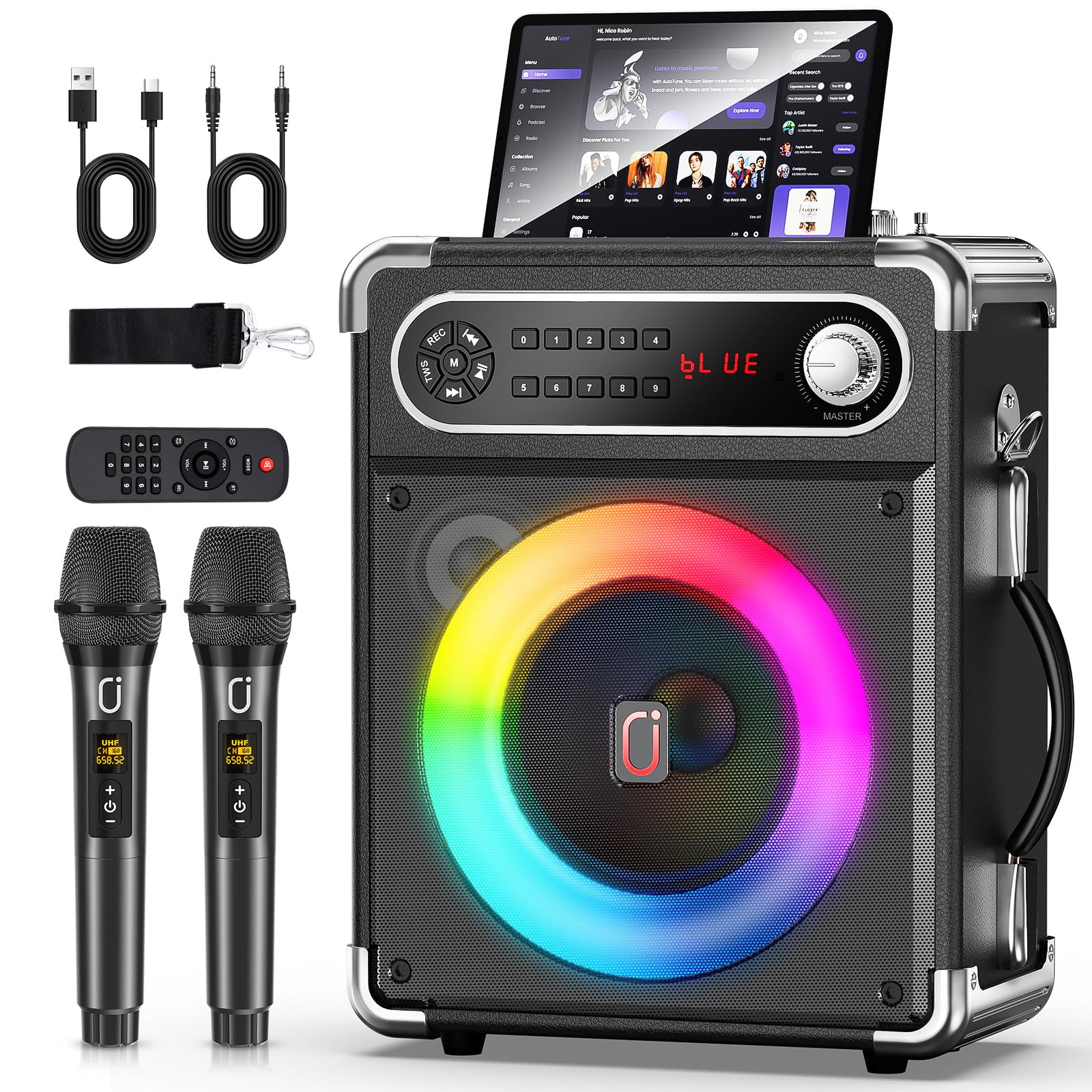 スピーカーセット 拡声器 ワイヤレスマイク2本. Amazon | JYX スピーカーセット 拡声器 ワイヤレスマイク2本