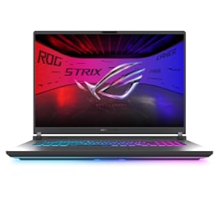 ASUS Portátil para juegos ROG Strix G18 (2025), 18" FHD+ pantalla 16:10 144Hz/3ms NVIDIA® GeForce RTX™ 5070, procesador Intel® Core™ i9 14900HX, DDR5-5600 32B, SSD PCIe Gen 4 de 1 TB, Wi-Fi 7