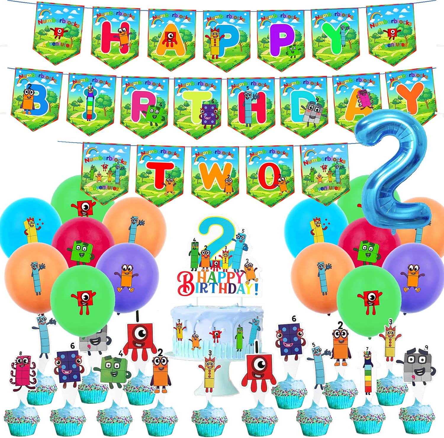 Numberblocks Birthday Party, Numberblocks Theme 2nd Maroc Ubuy