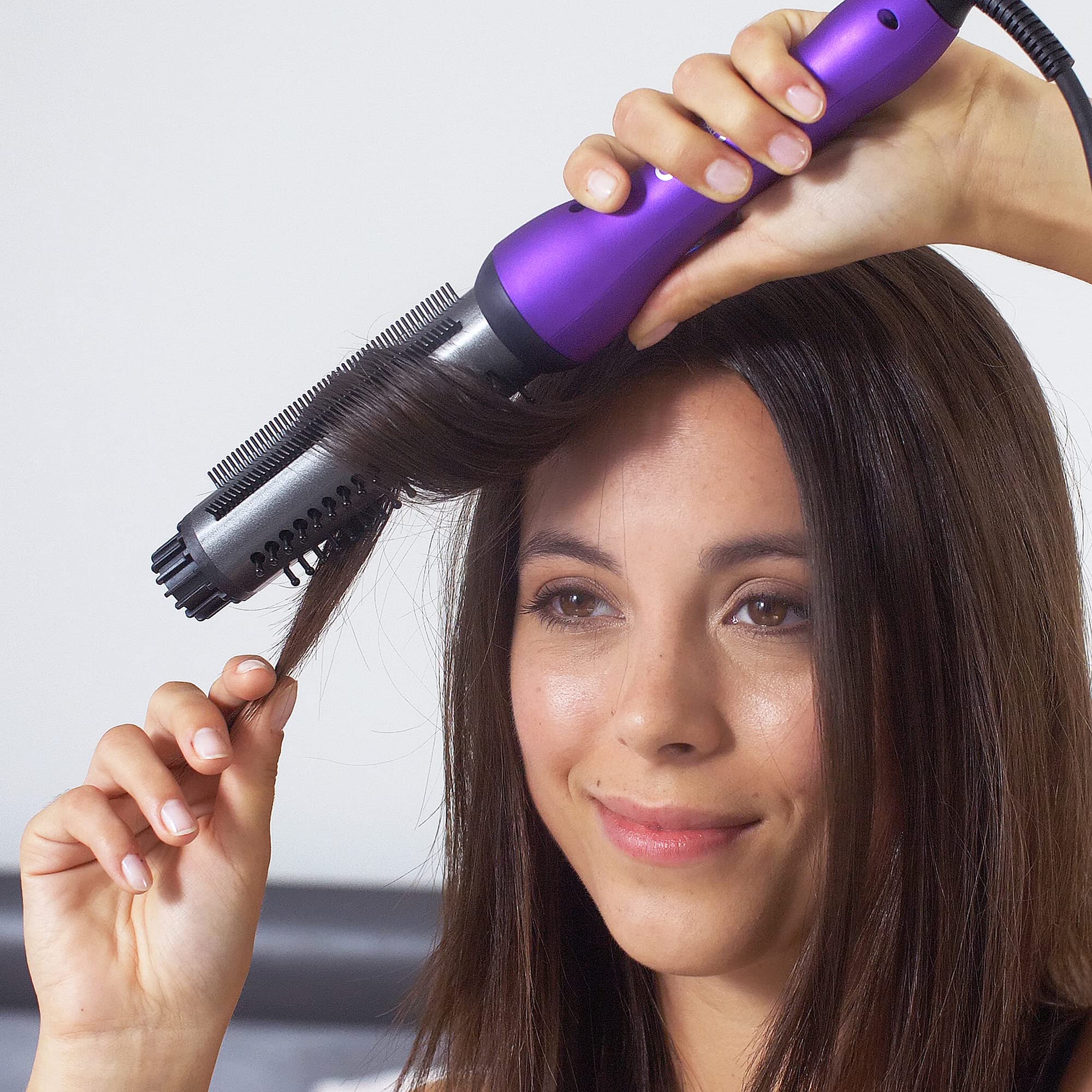 Revamp Progloss Volume & Wave Hot Ceramic Styling Brush Heated Rounded Hairbrush Styler w