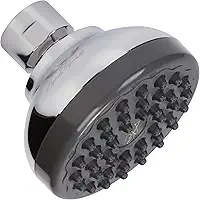 Chuveiro de aumento de pressão – Chuveiro de alta pressão para economia de água ideal para chuveiros de baixo fluxo, 2,5 GPM - Cromado
