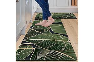 Green Kitchen Rugs Washable Floor Mops for Tile Wood Floors