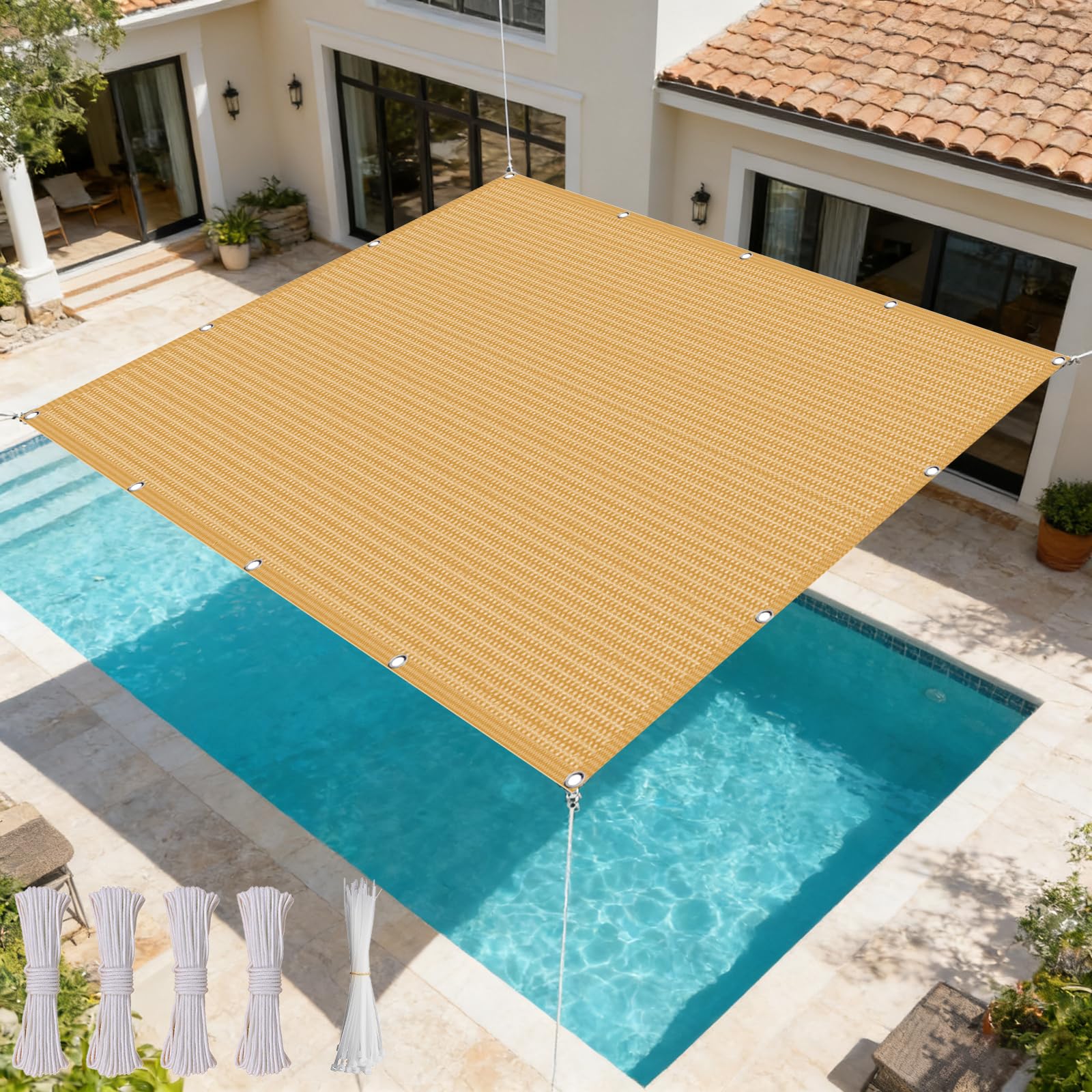 Voile d'ombrage pour pergola et jardin, créez un coin de fraîcheur sur votre terrasse