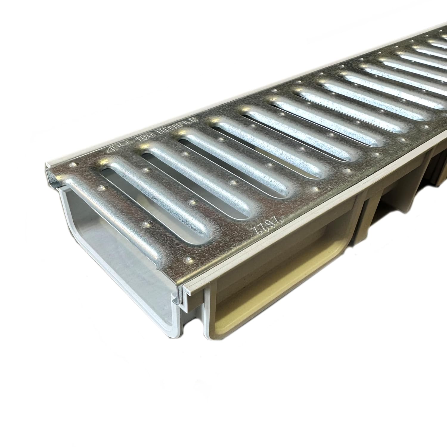 6 X Grey Ultra Low Profile Shallow Flow Drain Plastic Grating 50mm Deep X 1m Length X 125mm Width Drainage Channel~5060718518087 05c Mp