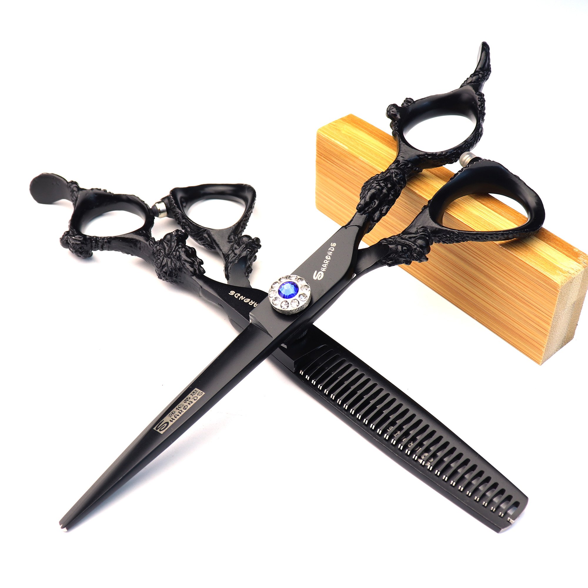 5,5 pollici 6 pollici nero professionale capelli forbici forbici barbiere forbici set per il barbiere