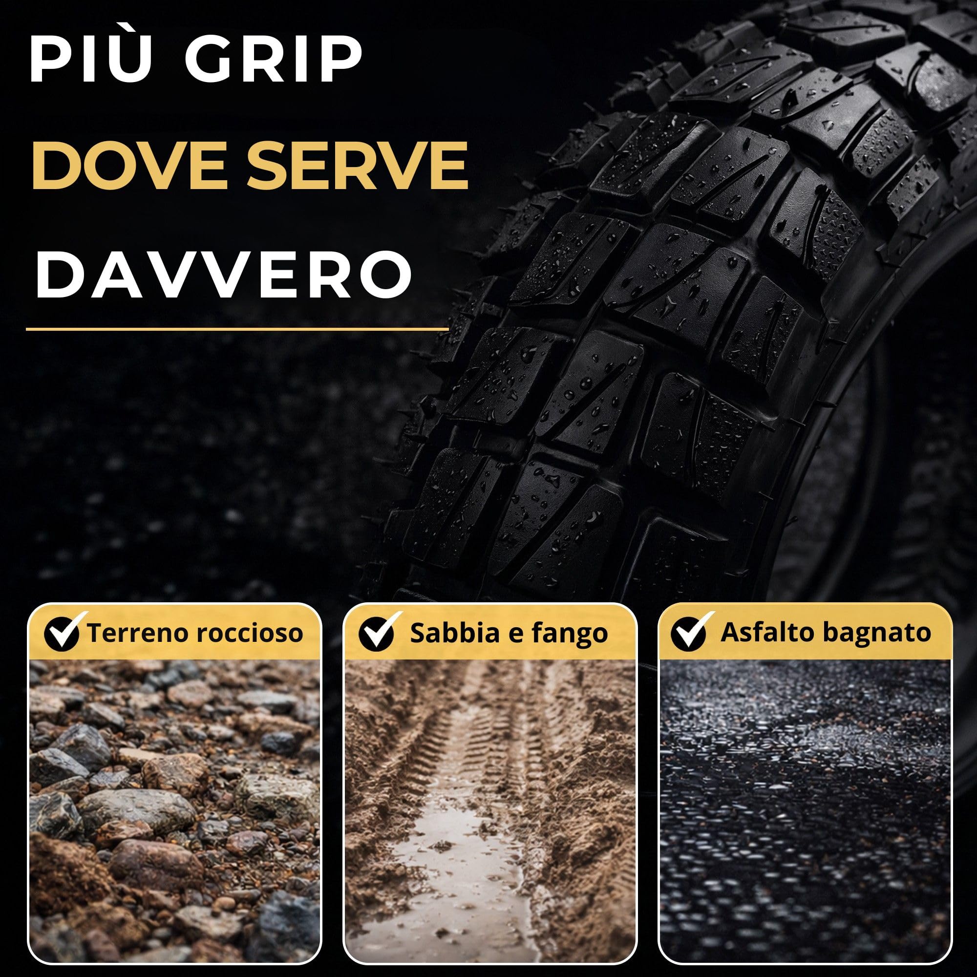 ANSENI Gomme Monopattino 10x2.75-6.5, Ruota Tubeless 10 Pollici per Scooter Elettrico Smartgyro Speedway Rockway/crossover/kukirin G3/ Kukirin G2/dualtron 3 (1 Ruota)