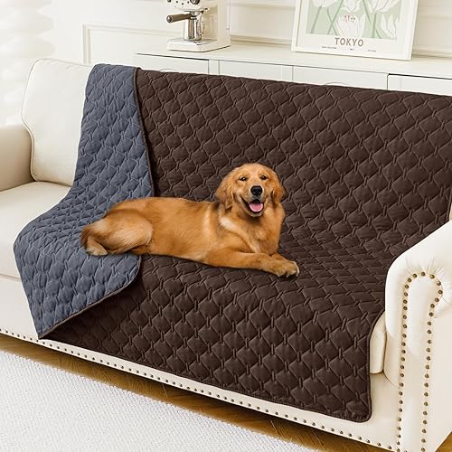 Miniatura 27 de Smiry Manta Impermeable para Cama de Perro 30x70, Manta Suave Reversible para Mascotas, Cubierta Lavable a Prueba de Fugas para Sofá de Gatos y Azul