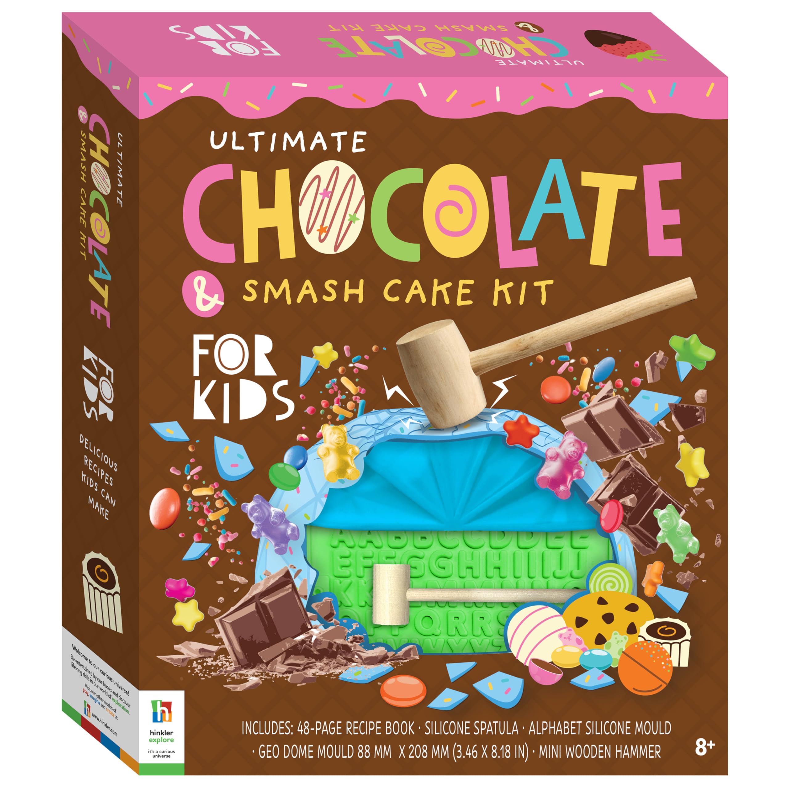 Hinkler – Ultimate Chocolate Making Kit for Kids – Smash Cake & Truffle Baking Set – Kids Cooking Kit – Chocolate Moulding Activity Set – Children's Baking Gift