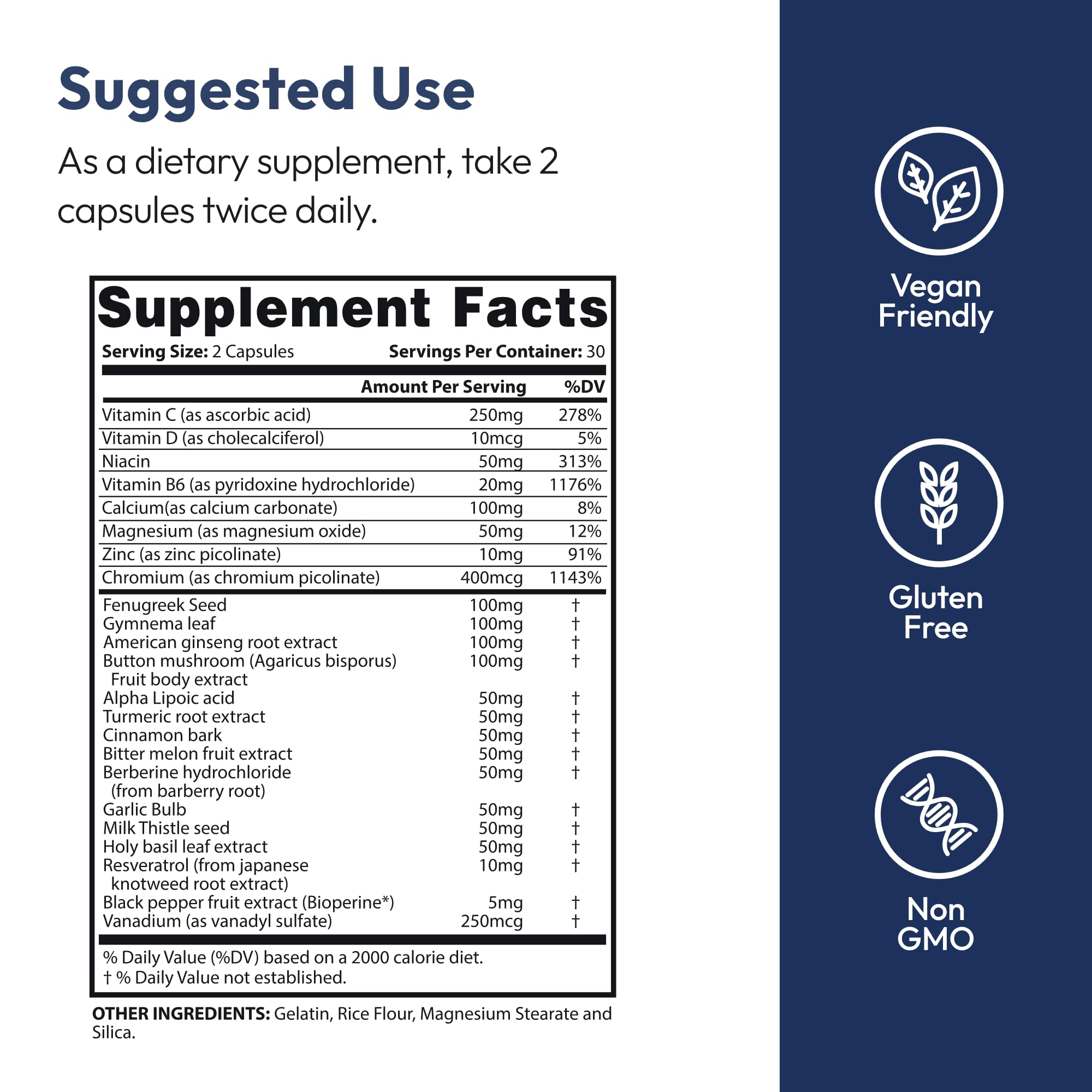 Justified Laboratories Blood Balance Max - 60 Capsules - Advanced Circulatory Support Formula with a Blend of Herbs & Vitamins - 30 Servings — Amazon image 2