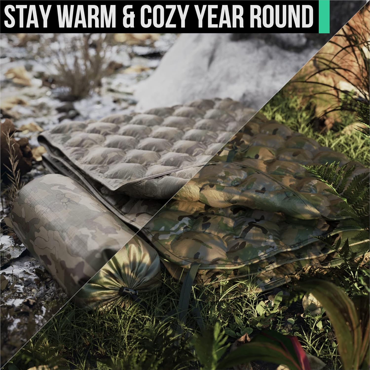 Woobie Blanket Poncho Liner Army & Military Blanket | Insulated Thermal Camping Blanket | USGI, Waterproof Army Gear & Military Gear - Image 7