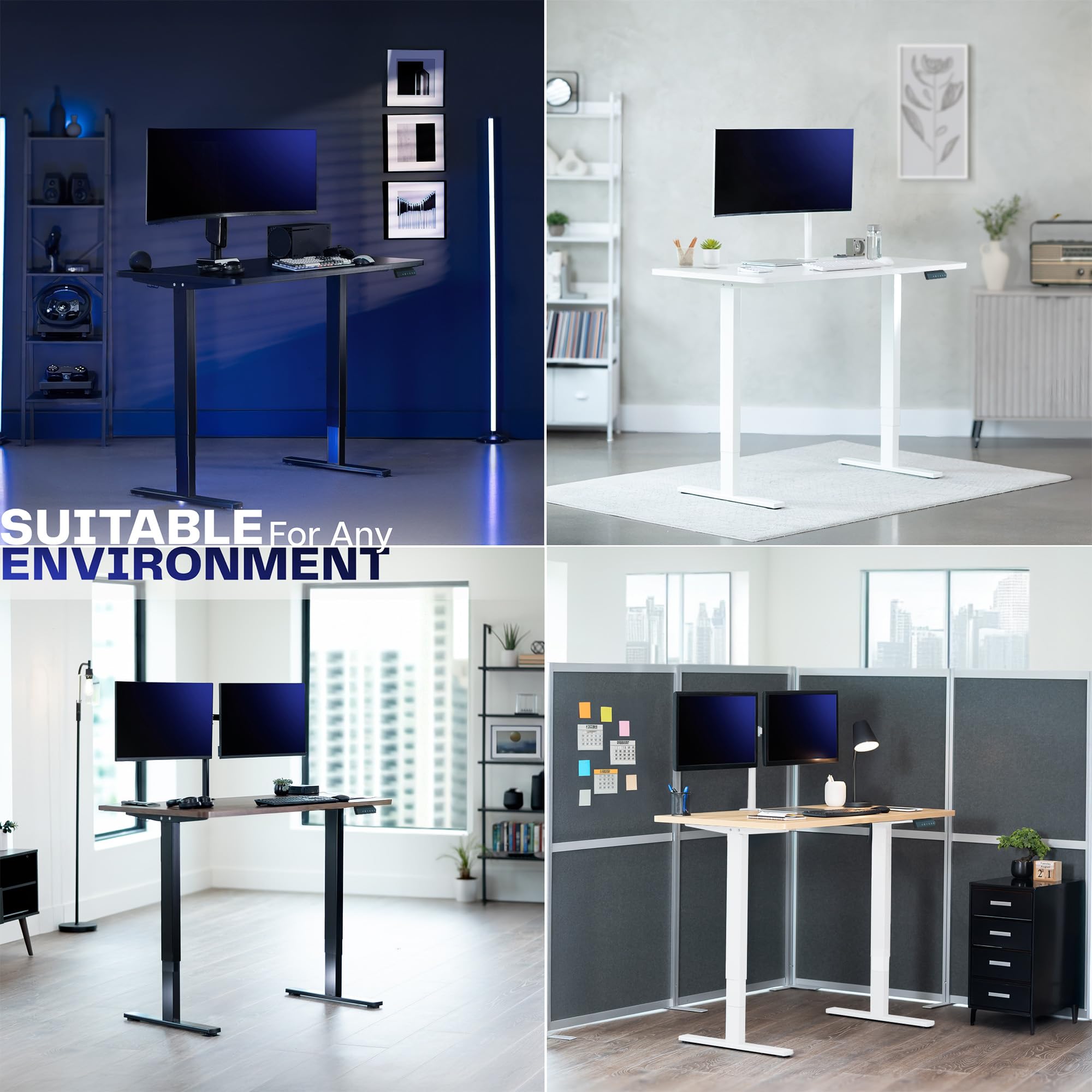 VIVO Electric Dual Motor Stand Up Desk Frame for 40 to 85 inch Table Tops Frame Only 3 — view 9