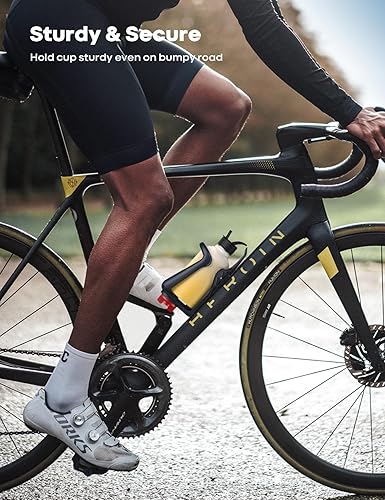 Miniatura 5 de Lamicall Soporte para botella de agua para bicicleta, para botellas de 1.9 a 2.8 pulgadas de diámetro, para manillar y marco, soporte para tazas de