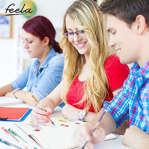 Miniatura 6 de Feela - Juego de plumas de gel de 360 colores, 180 plumas de gel y 180 recambios para libros de colorear para adultos
