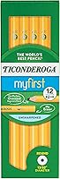 Vista 1 de Ticonderoga Lápices de madera para principiantes, 2 HB suaves, amarillo, 12 unidades (X13080)